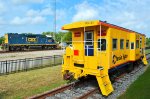 Local passing the Chessie Caboose